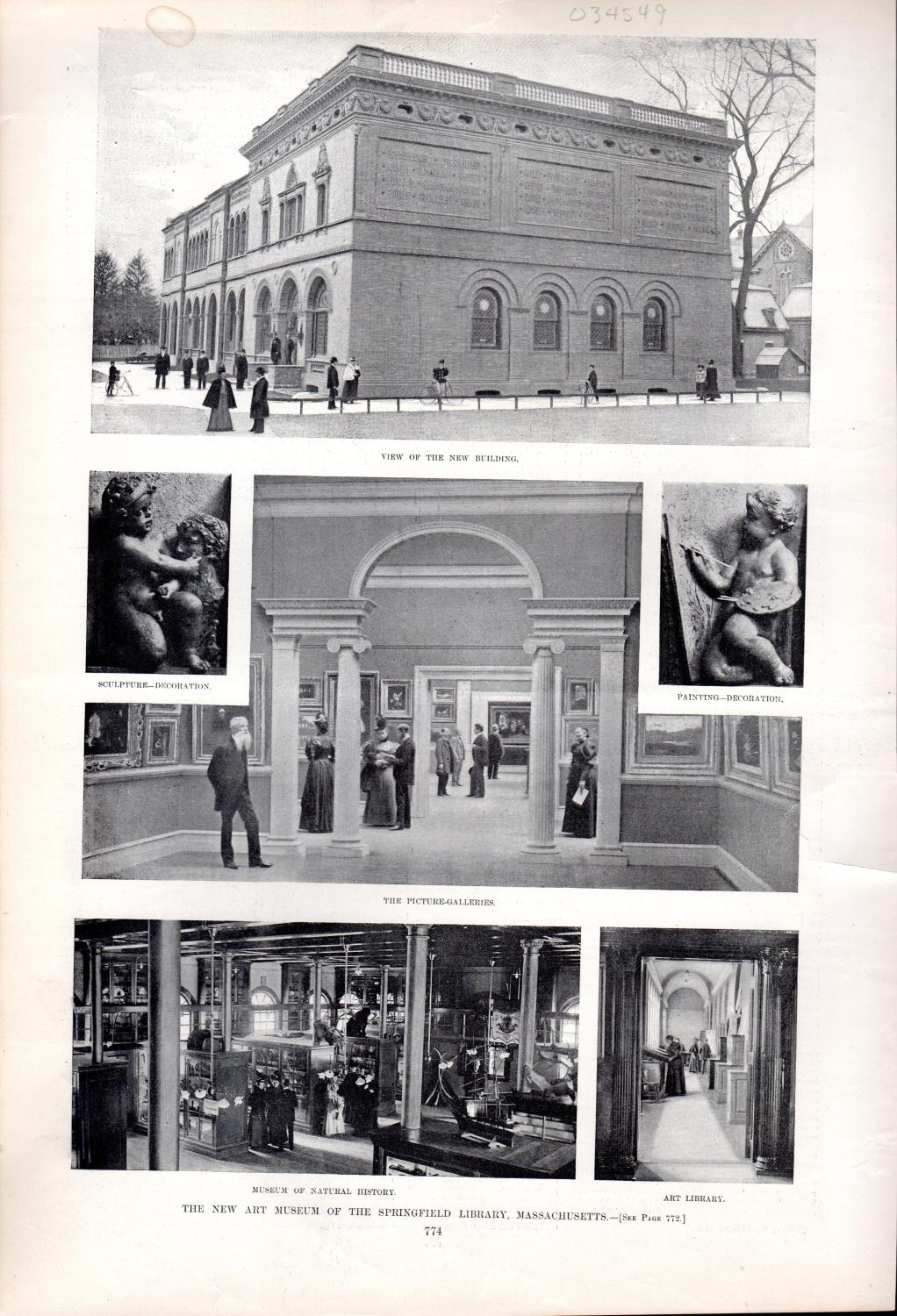PRINT:'The New Art Museum of the Springfield Library, Massachusetts ...