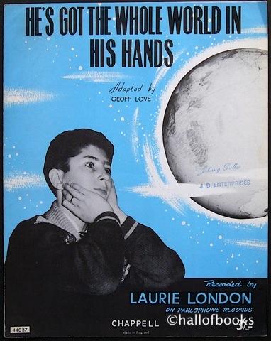 He's Got The Whole World In His Hands (performed by Laurie London) by  Adapted by Geoff Love: Very Good Sheet Music (1957) | Hall of Books