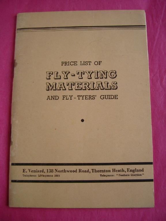 PRICE LIST OF FLYTYING MATERIALS AND FLYTYERS' GUIDE. by Veniard, E