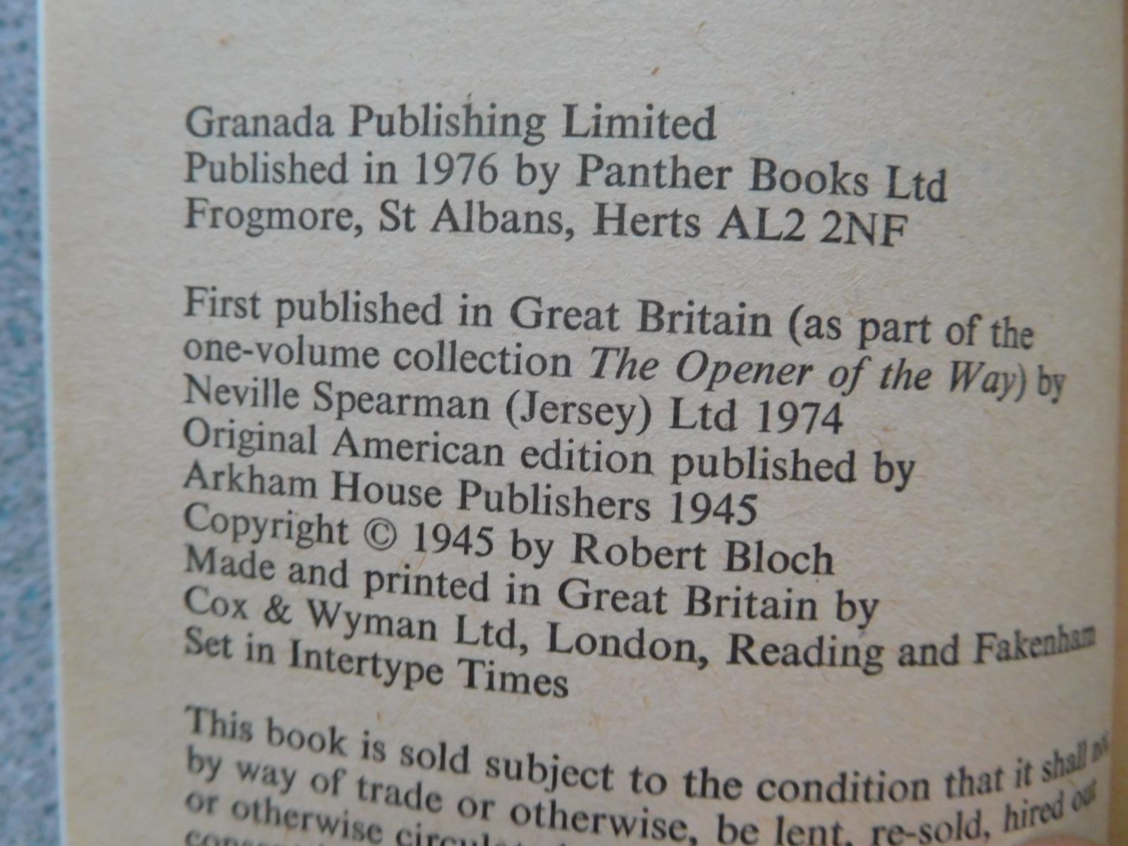 HOUSE OF THE HATCHET (Fine Copy) by Bloch, Robert Fine Soft cover