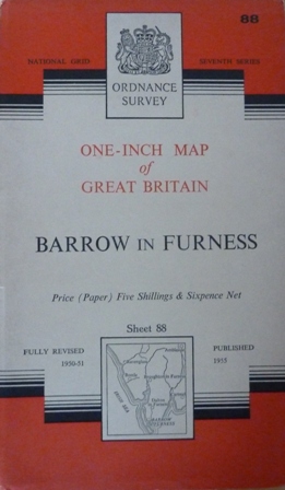 Ordnance Survey Map Of Barrow In Furness : Sheet 88 by Ordnance: Very ...