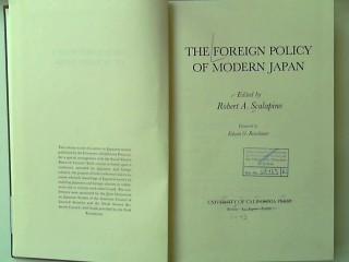Foreign Policy of Modern Japan. - Reischuer, Robert