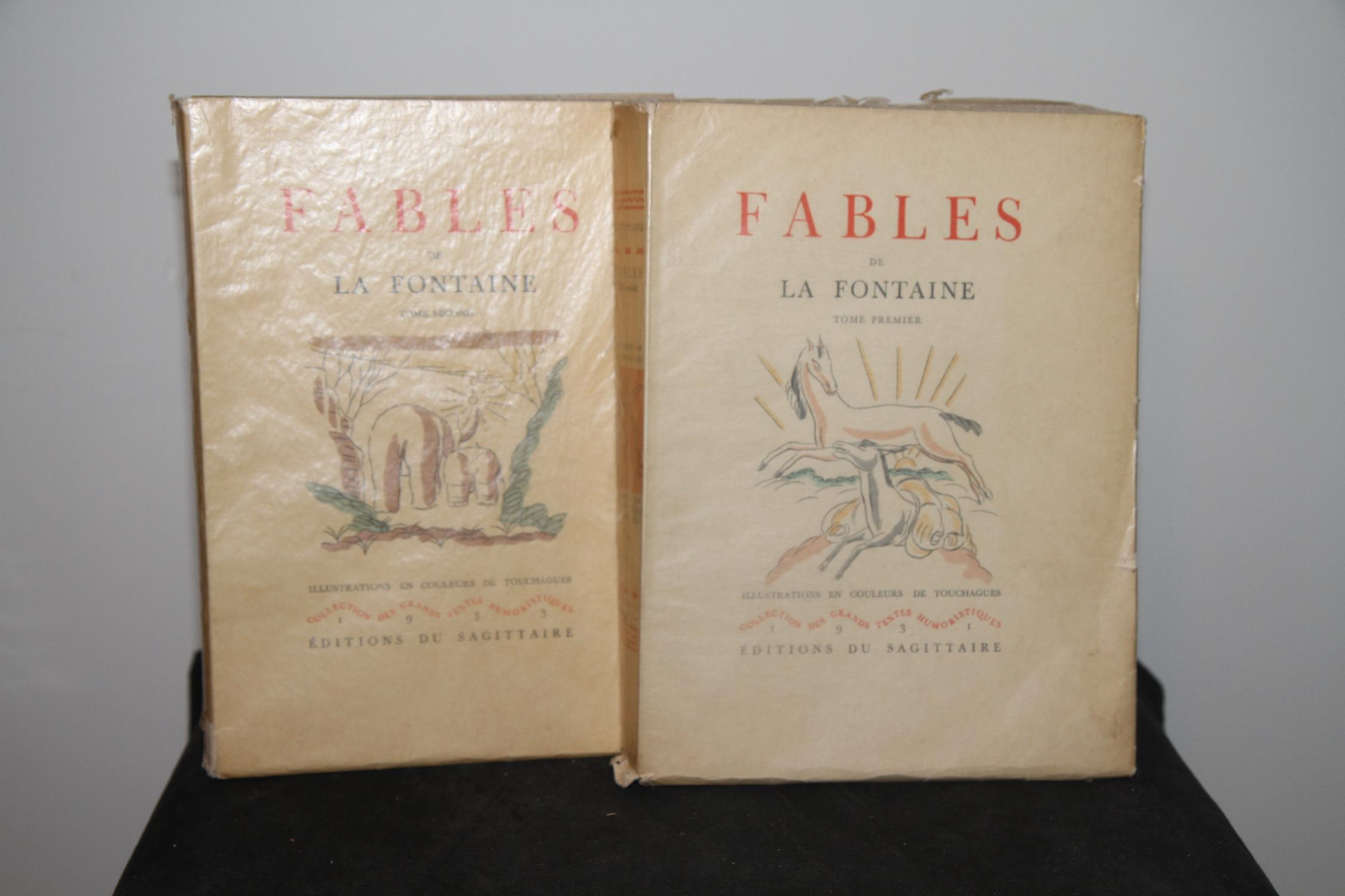 Fables De La Fontaine Near Fine Wrappers (1931) First Edition The