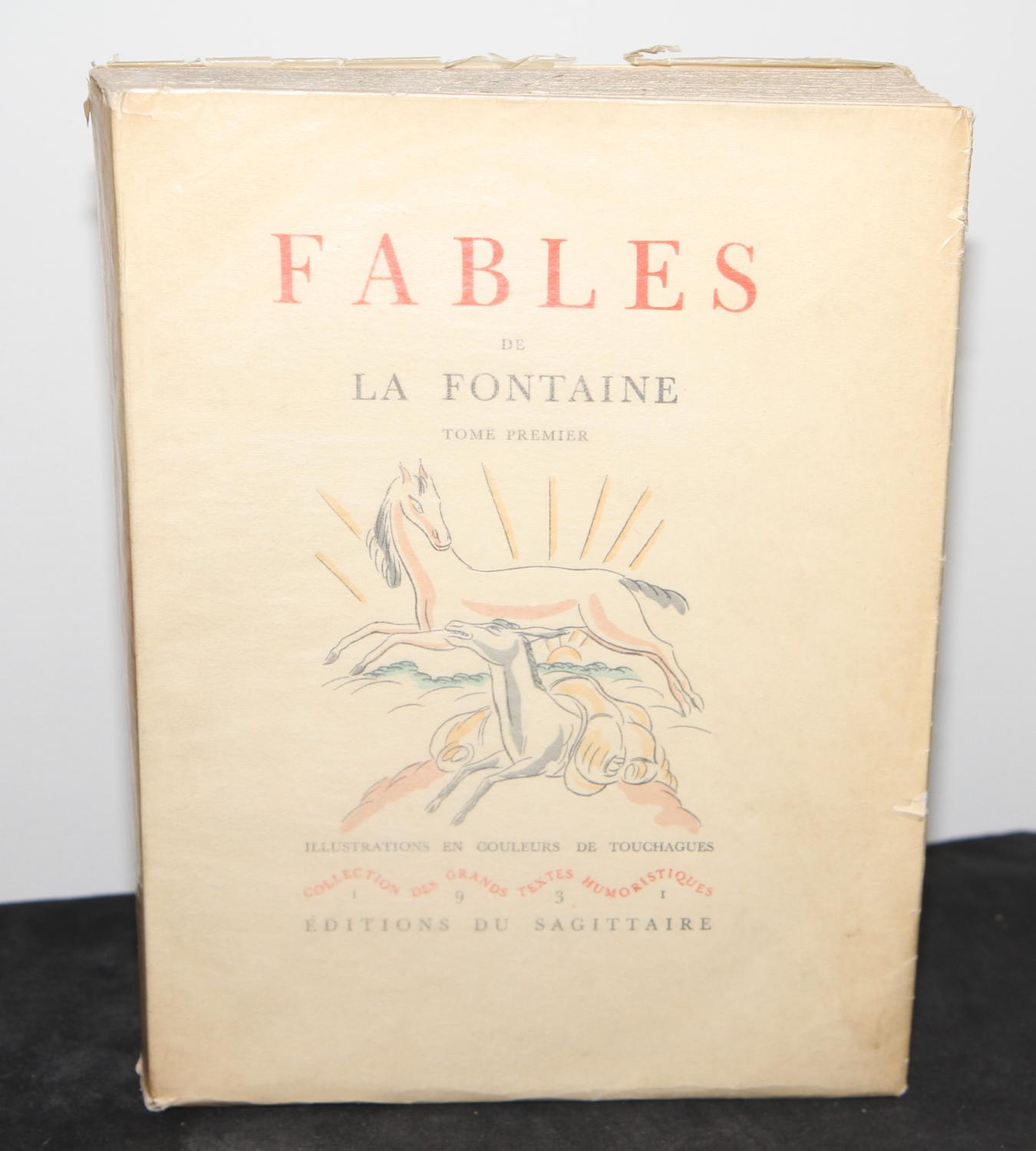 Fables De La Fontaine Near Fine Wrappers (1931) First Edition The