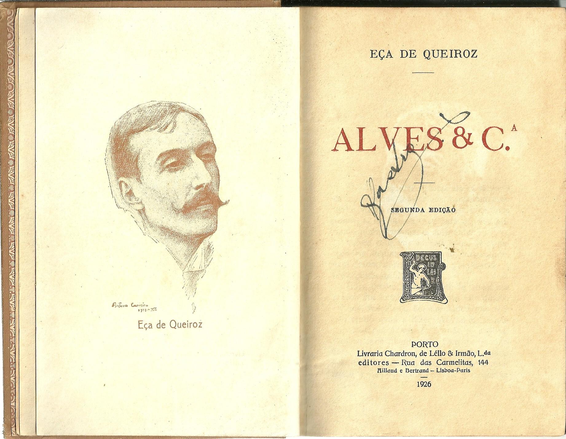 Alves Cª By Queiroz Eca De 1845 1900 Bom Good Bon Editorial Hard Cover 1926 2 Edicao Cimelio Books