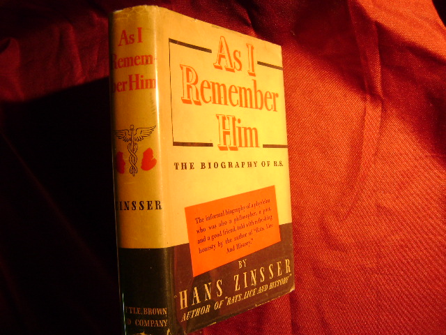 As I Remember Him. The Biography of R.S. by Zinsser, Hans.: Hardcover ...