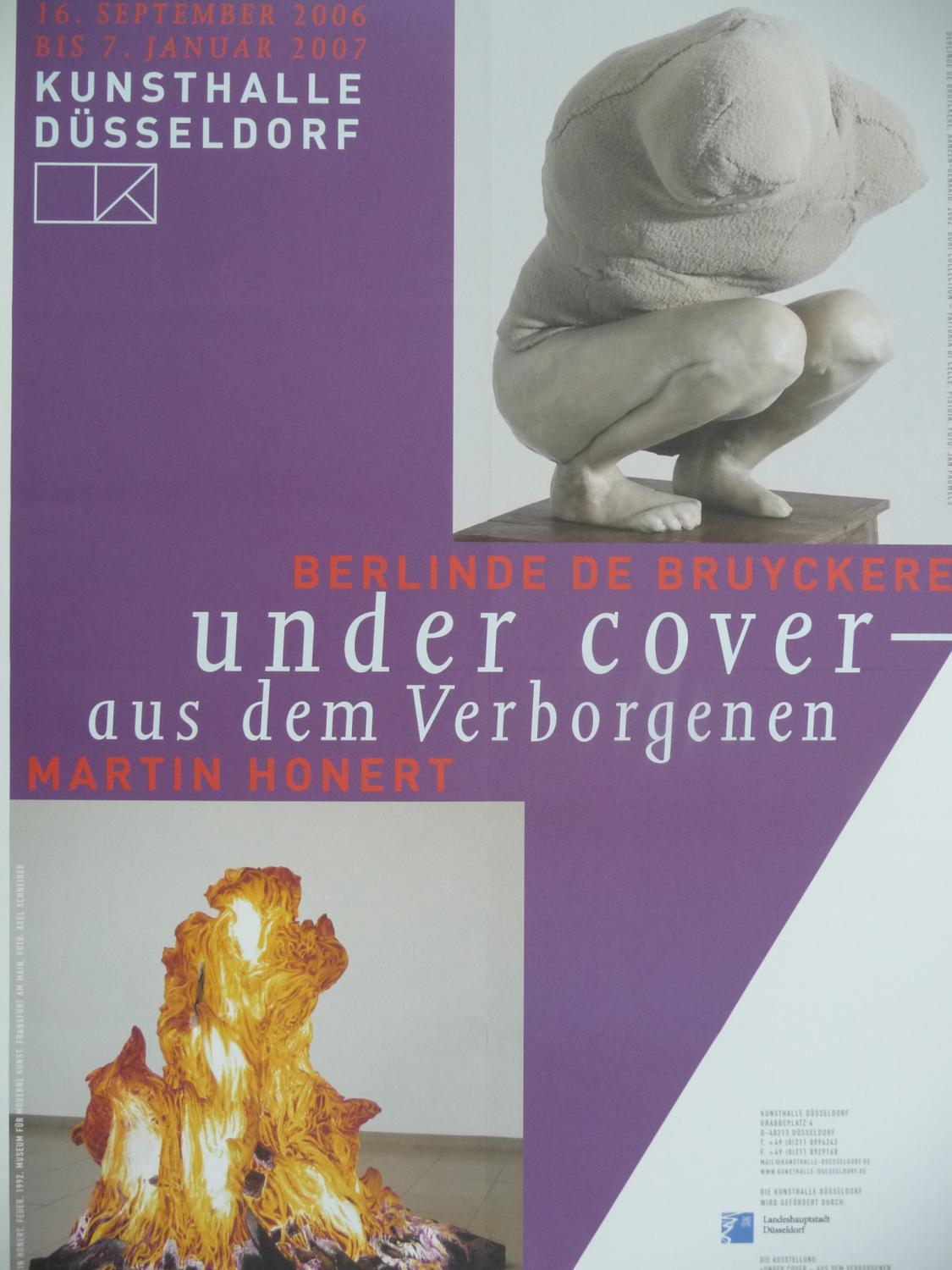 Under Cover - Aus Dem Verborgenen : Berlinde De Bruyckere / Martin Honert (poster) - De Bruyckere, Berlinde & Honert, Martin