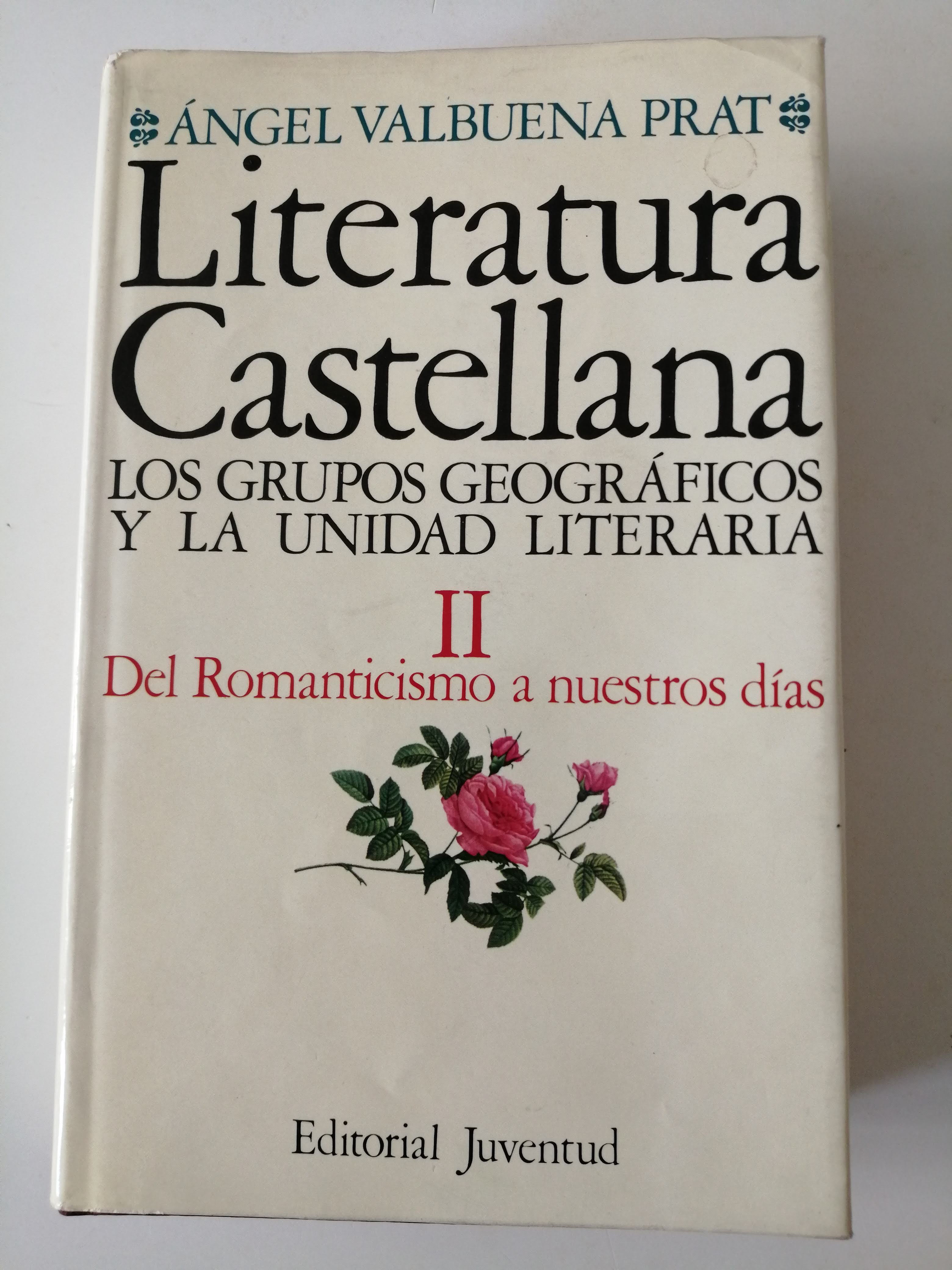 Literatura castellana : los grupos geográficos y la unidad literaria. T. II : del Romanticismo a nuestros días - Valbuena Prat, Ángel