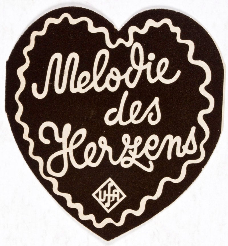 Melodie des Herzens (Original UfAPalast Königstadt Film Program) by