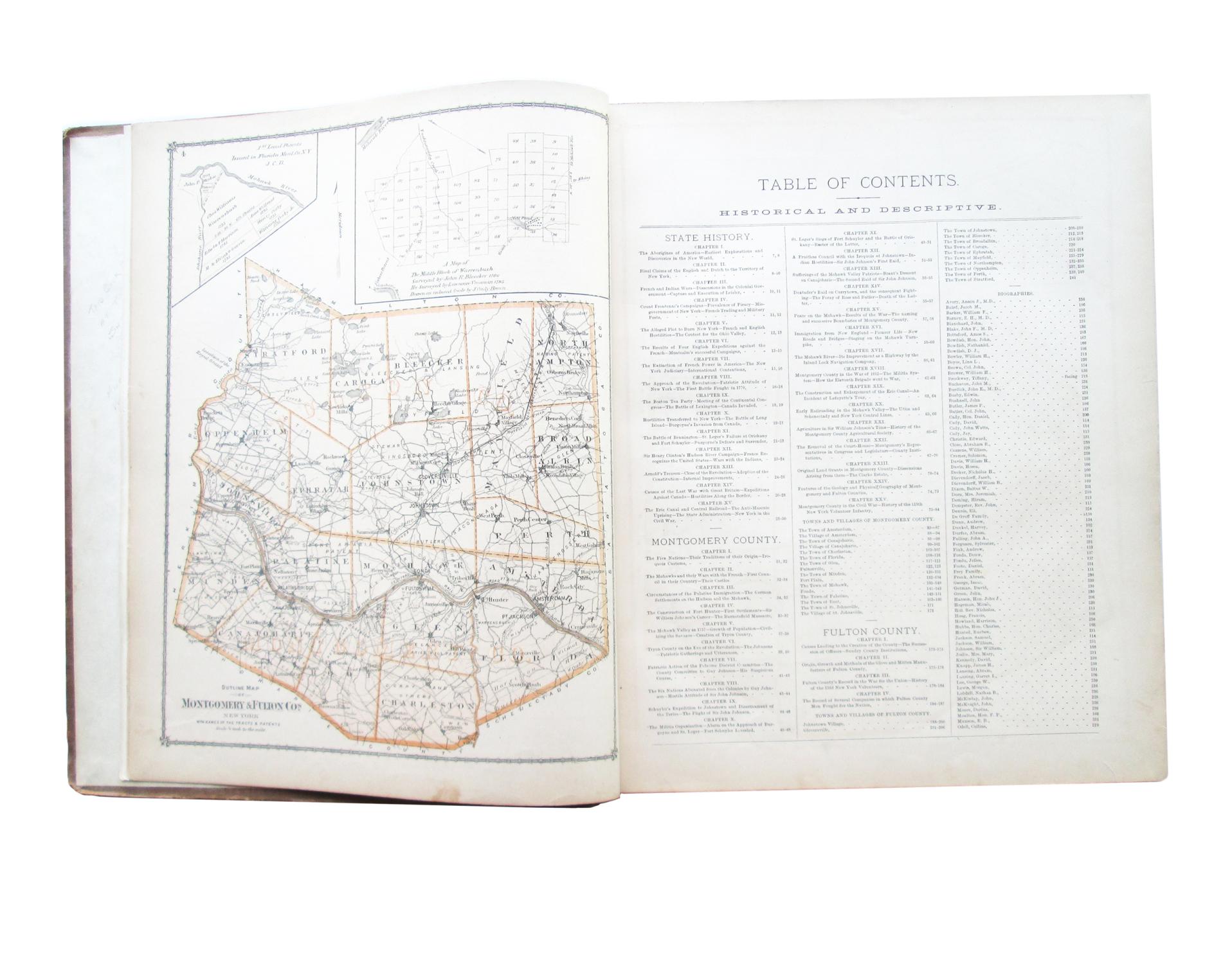 ILLUSTRATED HISTORY OF MONTGOMERY AND FULTON COUNTIES, NEW YORK, by No