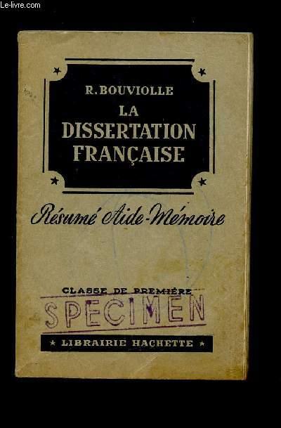 aide a la dissertation en francais