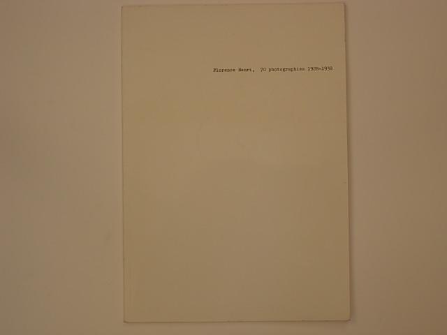Florence Henri, 70 photographies 1928-1938 - Teicher Hendel