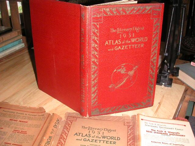 The Literary Digest 1931: Atlas of the World and Gazetteer Rand McNally [Very Good] [Hardcover]