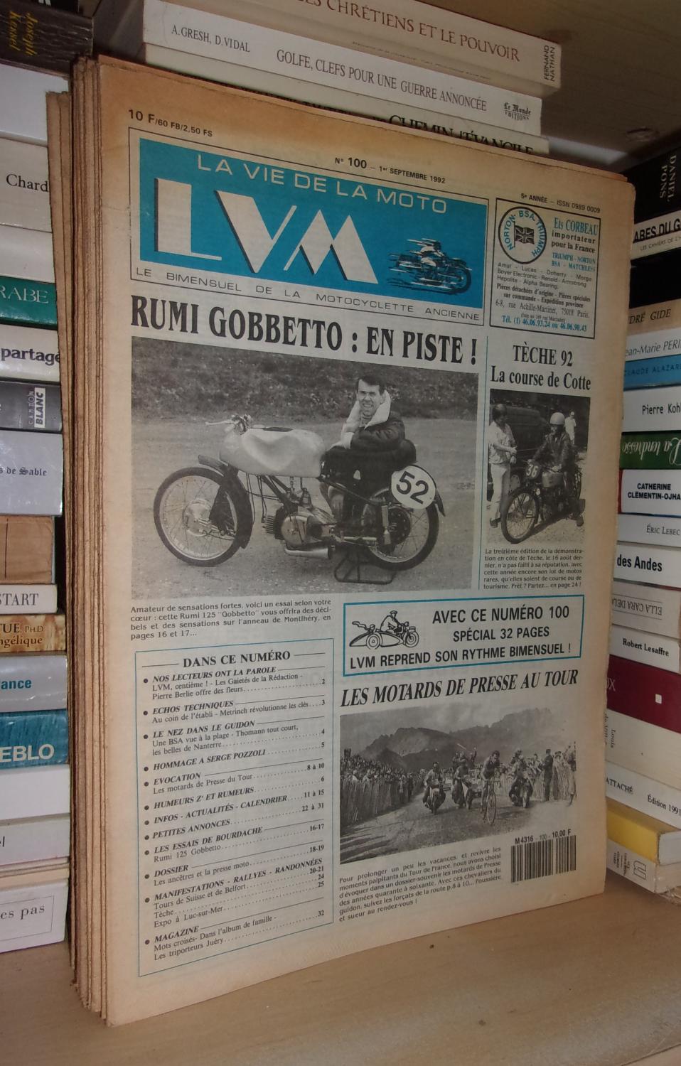 LVM La Vie de la Moto n°92 du 1/4/1992; 350 Jawa/ Au Swap-Meet de Daytona 