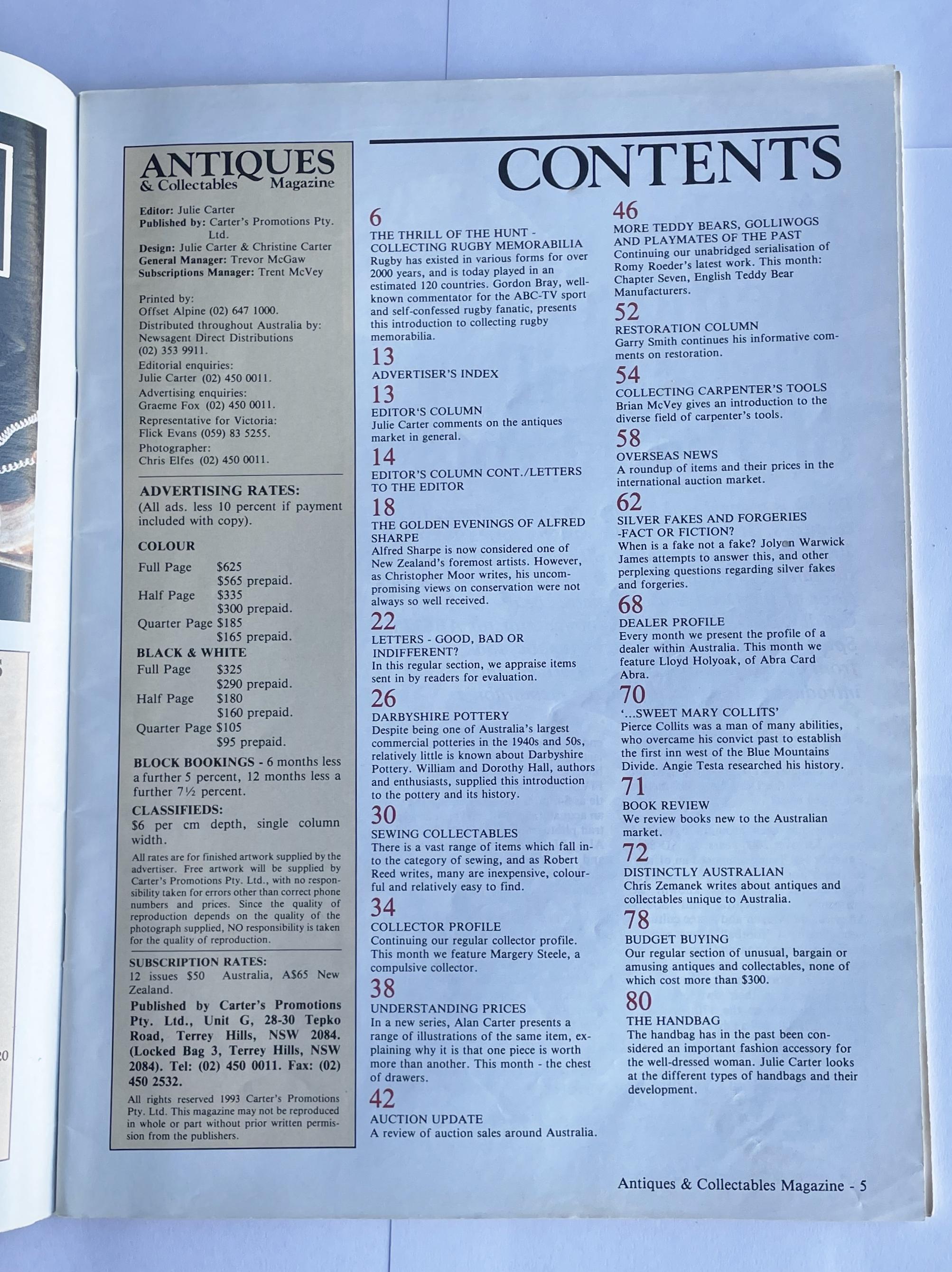 Antiques & Collectables Magazine June 1993 by Carter, Julie [ed]: Good ...