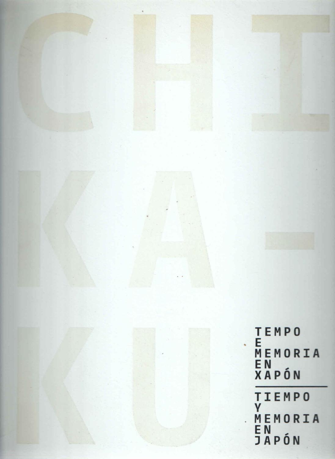 Chikaku Tempo E Memoria En Xapon; Tiempo Y Memoria En Japon - Inaki Martinez Antelo