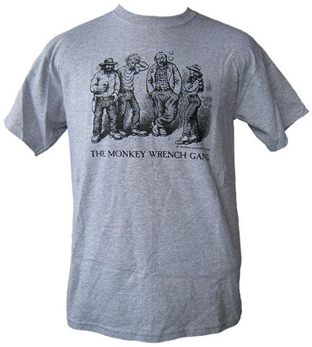 religion jeg er syg slap af The Whole Gang T-Shirt - Grey (M); The Monkey Wrench Gang T-Shirt Series by  Edward Abbey/R. Crumb: (2016) | Ken Sanders Rare Books, ABAA
