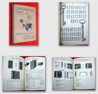 LAPP-FINZE A.G. GRAZ Austria HAUPTKATALOG 1932, Catalogue of KEYS, LOCKS, HINGES Etc. + Separate Price List LAPP-FINZE A.G [Good] [Hardcover]