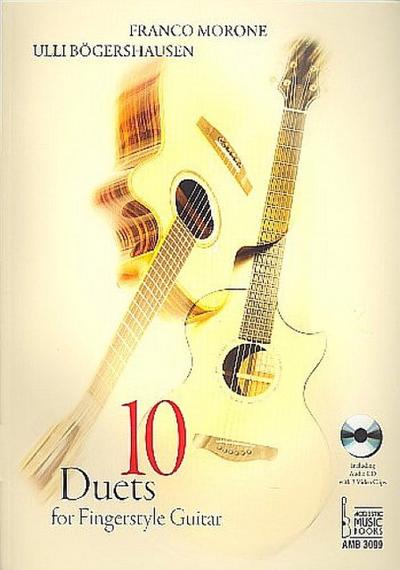 10 Duets for Fingerstyle Guitar, m. 1 Audio : Including Audio CD with 3 Video Clips - Ulli Bögershausen