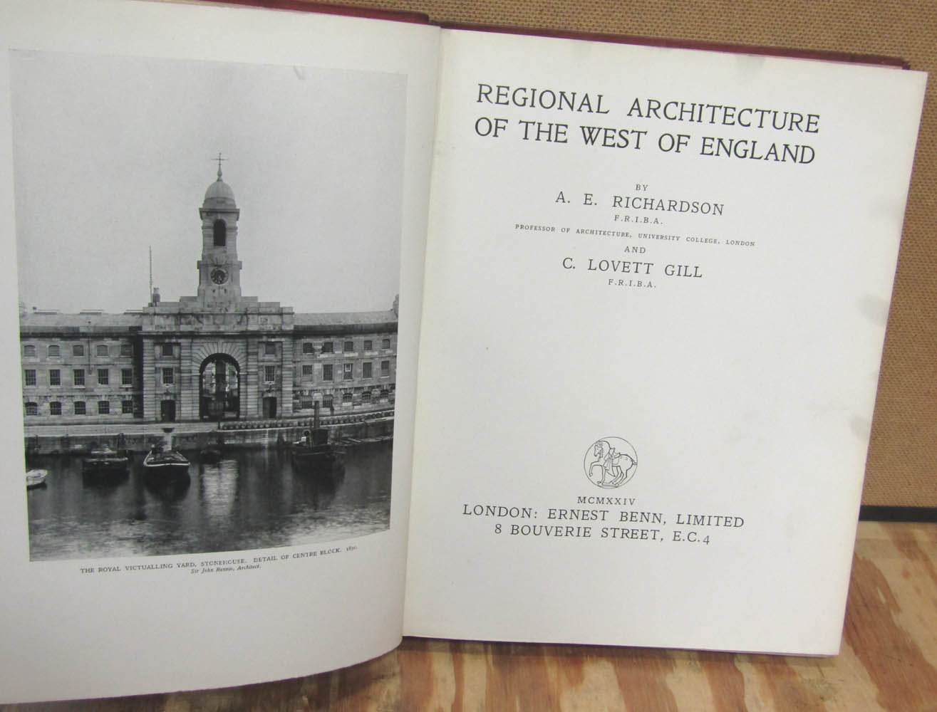 Regional Architecture Of The West Of England By Richardson A E And Gill C Lovett G Hardcover 1924 1st Edition Dearly Departed Books