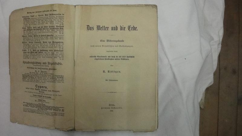 Das Wetter und die Erde. Eine Witterungskunde nach neuen Grundsätzen und Entdeckungen begründet durch zahlreiche Einzelbeweise und durch die seit 1878 thatsächlich eingetretenen Katastrophen unseres Erdkörpers. - Röttger R.