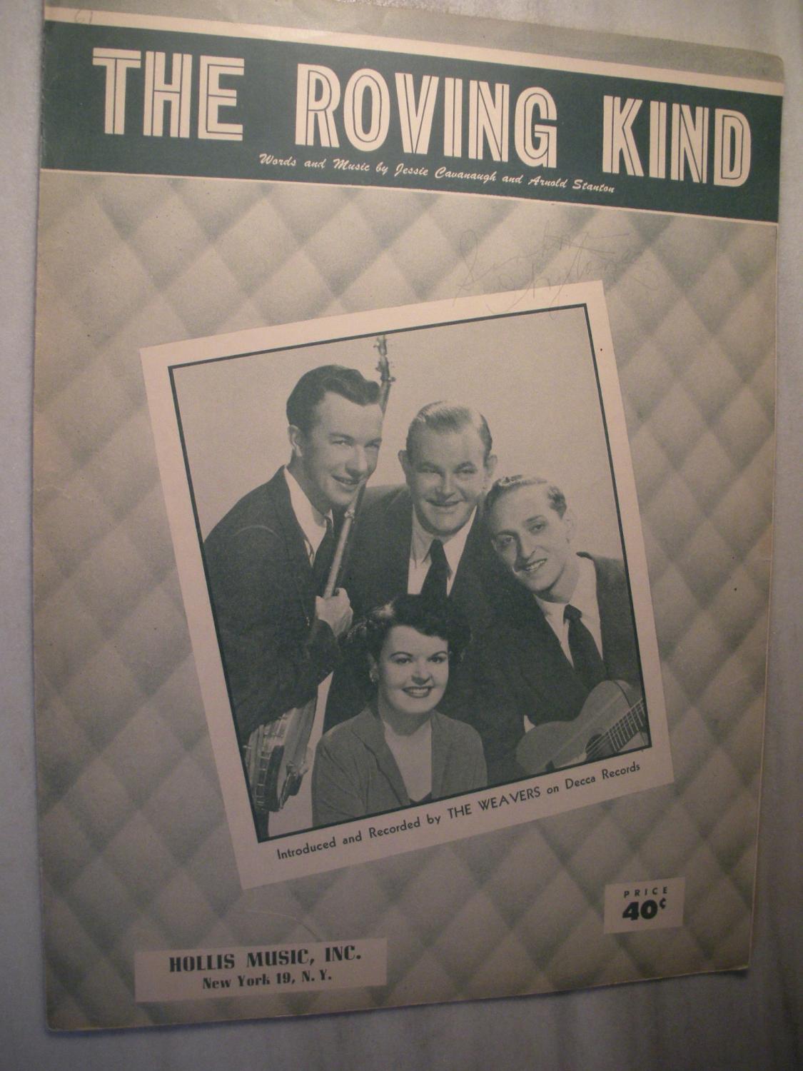 The Roving Kind by The Weavers (sheet music): Fine condition Unbound ...