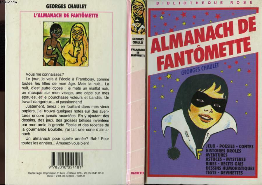 Almanach De Fantomette By Chaulet Georges Bon Couverture Rigide 1985 Le Livre