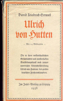 Ulrich von Hutten, Ein Lebensbild. - Strauß, David Friedrich