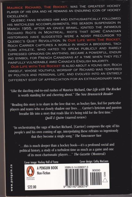 Our Life with the Rocket : The Maurice Richard Story by Carrier, Roch ...