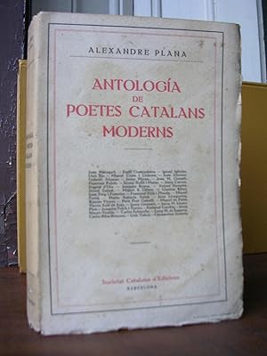 Seller image for ANTOLOGIA DE POETES CATALANS MODERNS for sale by LLIBRES del SENDERI