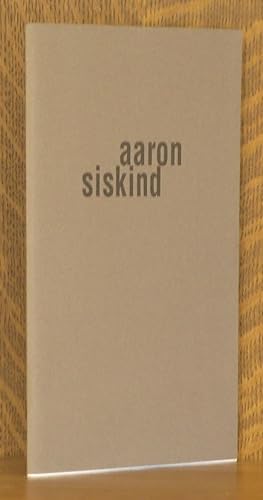 Bild des Verkufers fr AARON SISKIND PHOTOGRAPHS 1944-1963 zum Verkauf von Andre Strong Bookseller