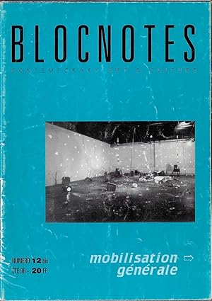 Imagen del vendedor de BLOCNOTES Contemporary Art & Culture Numero 12 bis - t 96 a la venta por ART...on paper - 20th Century Art Books