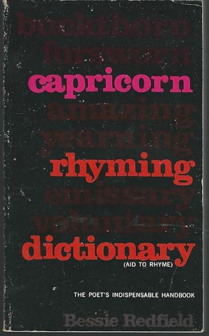 Bild des Verkufers fr Capricorn Rhyming Dictionary (Aid to Rhyme) zum Verkauf von Dorley House Books, Inc.
