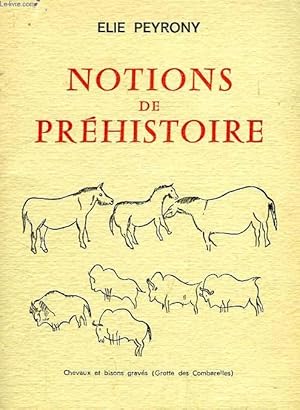 Seller image for NOTIONS DE PREHISTOIRE for sale by Le-Livre