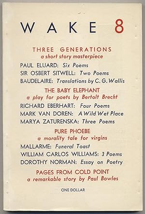 Seller image for Wake - 8 (Autumn 1949) for sale by Between the Covers-Rare Books, Inc. ABAA