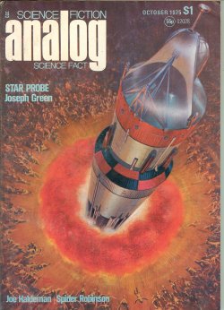 Imagen del vendedor de ANALOG Science Fiction/ Science Fact: October, Oct. 1975 ("Star Probe") a la venta por Books from the Crypt