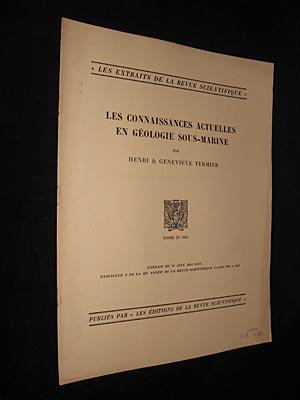 Image du vendeur pour Les Connaissances actuelles en gologie sous-marine mis en vente par Abraxas-libris