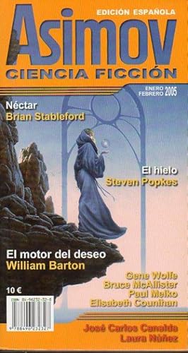 Imagen del vendedor de ASIMOV CIENCIA FICCIN. N 16. Brian Srableford: Nctar; Steven Popkes: EL hielo; William Barton: El motor del deseo. a la venta por angeles sancha libros