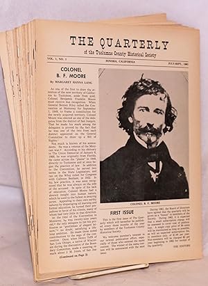 The Quarterly of the Tuolumne County Historical Society vol. 1, no. 1 (July-Sept 1961) through vo...