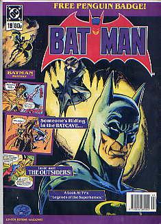 Bild des Verkufers fr Batman Monthly Issue No 19(JAN 1990) zum Verkauf von TARPAULIN BOOKS AND COMICS