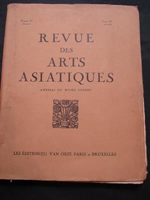 Bild des Verkufers fr Revue des Arts Asiatiques. Annales du Muse Guimet.NIV Tome VI zum Verkauf von Emmanuelle Morin