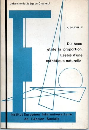 Du beau et de la proportion. Essais d'une esthétique naturelle