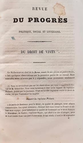 Revue du Progrès politique, social et littéraire - 1er avril 1842 - 3ème livraison (quatrième ann...