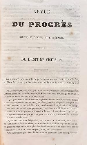 Revue du Progrès politique, social et littéraire - 1er mars 1842 - 2ème livraison (quatrième anné...