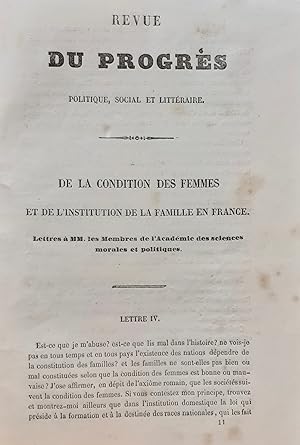 Revue du Progrès politique, social et littéraire - 1er mai 1842 - 3ème livraison (quatrième année...