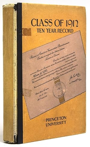 Seller image for Class of 1912 Princeton University Ten Year Record for sale by James Cummins Bookseller, ABAA