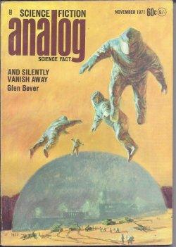 Imagen del vendedor de ANALOG Science Fiction/ Science Fact: November, Nov. 1971 a la venta por Books from the Crypt