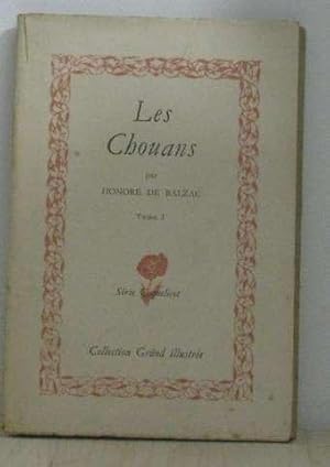 Seller image for Les chouans tome I for sale by crealivres
