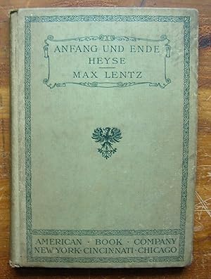 Imagen del vendedor de Anfang unde Ende. a la venta por Monkey House Books
