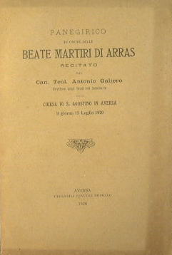 Panegirico in onore delle Beate Martiri di Arras